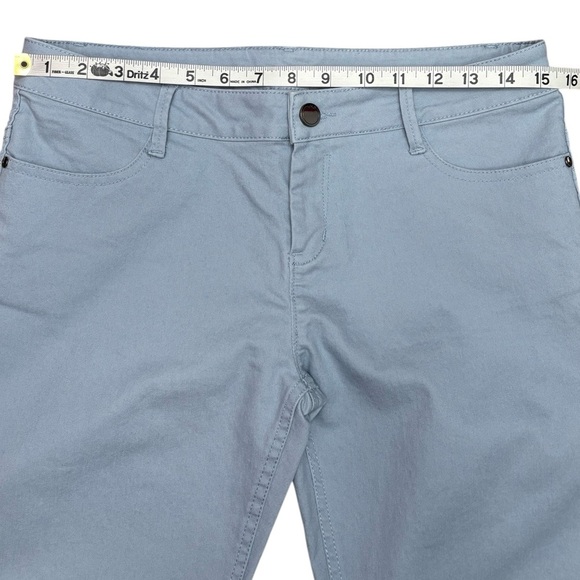 NEW, Lolë, Skinny Fit Light Blue Pants with Ankle Zippers, Size 8 - Picture 2 of 9